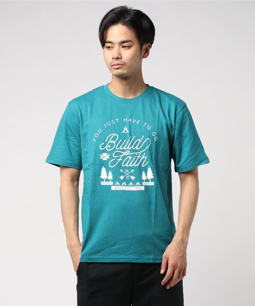 IGNIO(イグニオ)の「グラフィックTシャツ(半袖)(Tシャツ/カットソー・メンズ・レッド/ライトグリーン/ピンク/ネイビー/グリーン系その他/ダークグリーン/ブルー・L/M/XL/S)」の2枚目の写真