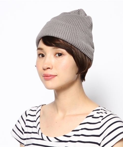 Ray BEAMS（レイビームス）の「Ray BEAMS / 細リブワッチ14ss（ニットキャップ/ビーニー・レディース・ホワイト/ライトグレー/ブラック/ネイビー・ONE SIZE）」の4枚目の写真