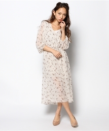 Kastane | シフォンプリントワンピース(ワンピース)