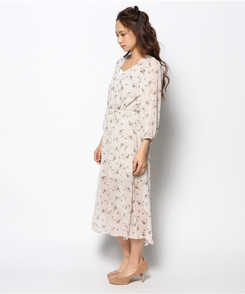 Kastane（カスタネ）の「シフォンプリントワンピース（ワンピース・レディース・その他1/その他/その他16・FREE）」の5枚目の写真