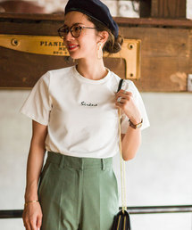 &. NOSTALGIA | 刺繍ロゴTシャツ(Tシャツ/カットソー)