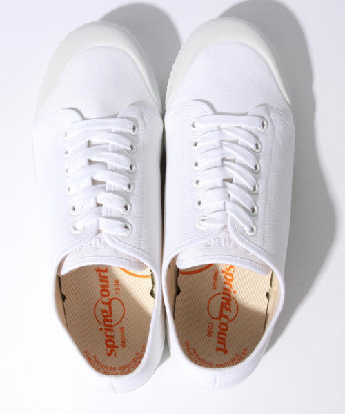 Spring Court(スプリングコート)の「▼spring court / G2 CLASSIC M BEAMS CANVAS(スニーカー・メンズ・ホワイト・42/39/41/43/40)」の2枚目の写真