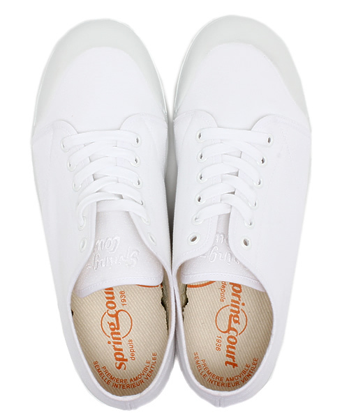 Spring Court(スプリングコート)の「▼spring court / G2 CLASSIC M BEAMS CANVAS(スニーカー・メンズ・ホワイト・42/39/41/43/40)」の4枚目の写真