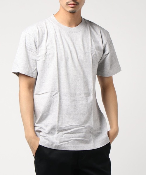 HANES（ヘインズ）の「Hanes/へインズ BEEFY/ビーフィー 無地 クルーネック 半袖Tシャツ/パックT（Tシャツ/カットソー・メンズ・ホワイト/ブラック/グレー/ネイビー・S/M/L/XL）」の8枚目の写真