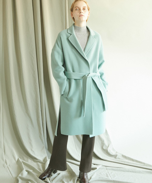 MAISON SPECIAL（メゾンスペシャル）の「ウォッシャブルウールリブパンツ【MAISON SPECIAL/メゾンスペシャル】■セットアップ対応■（その他パンツ・レディース・グレイッシュベージュ/パープル/ダークブラウン・FREE）」の17枚目の写真