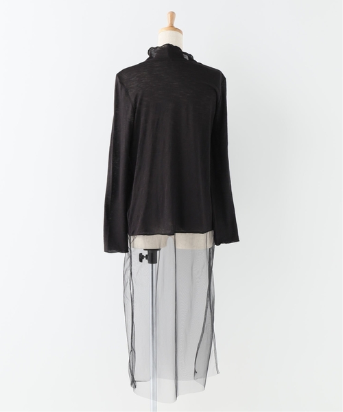 JOURNAL STANDARD relume(ジャーナルスタンダード レリューム)の「チュールレイヤードワンピース(ワンピース・レディース・ブラック/カーキ・FREE)」の7枚目の写真