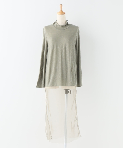 JOURNAL STANDARD relume(ジャーナルスタンダード レリューム)の「チュールレイヤードワンピース(ワンピース・レディース・ブラック/カーキ・FREE)」の12枚目の写真