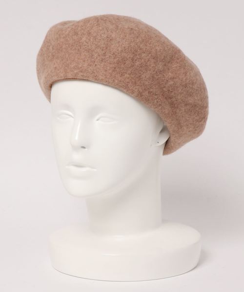 ROPE' PICNIC(ロペピクニック)の「ビッグフェルトベレー帽(ハンチング/ベレー帽・レディース・ブラック/ベージュ系その他/ダークブラウン・FREE)」の1枚目の写真