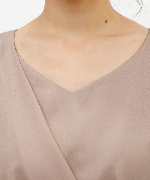 PourVous(プールヴー)の「Iライン シルエットワンピースドレス 大きいサイズ ノースリーブ&ミモレ丈 結婚式 フォーマル オケージョンドレス お呼ばれ 二次会 成人式 (ドレス・レディース・ネイビー/ピンク/グリーン・M/L/XL/S/XXL/4L)」の21枚目の写真