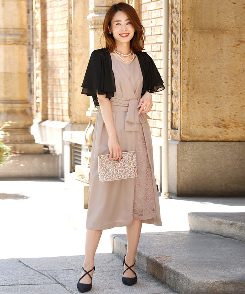 PourVous(プールヴー)の「Iライン シルエットワンピースドレス 大きいサイズ ノースリーブ&ミモレ丈 結婚式 フォーマル オケージョンドレス お呼ばれ 二次会 成人式 (ドレス・レディース・ネイビー/ピンク/グリーン・M/L/XL/S/XXL/4L)」の14枚目の写真
