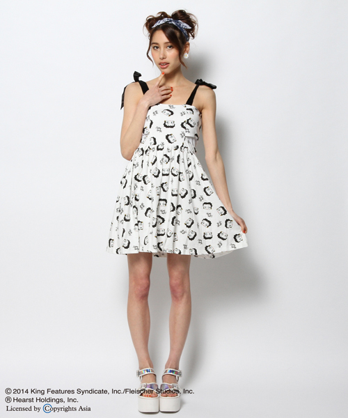 L.D.S.（エルディーエス）の「BETTY BOOP ワンピース（ワンピース・レディース・ホワイト系/ブラック系/レッド系・FREE）」の12枚目の写真