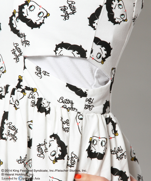 L.D.S.（エルディーエス）の「BETTY BOOP ワンピース（ワンピース・レディース・ホワイト系/ブラック系/レッド系・FREE）」の8枚目の写真
