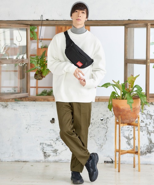 Manhattan Portage(マンハッタンポーテージ)の「Manhattan Portage/マンハッタンポーテージ WEST ボディバッグ/B1101 ウエストバッグ(ボディバッグ/ウエストポーチ・メンズ・ブラック/パープル/ネイビー/グレー/レッド/グリーン・FREE)」の21枚目の写真