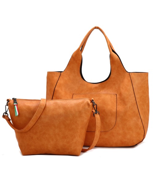 GUSCIO(グッシオ)の「【グッシオベーシック】3WAYトートバッグ×ショルダー ショルダーバッグ付(トートバッグ・レディース・ブラック/ネイビー/レッド/イエロー/オレンジ/アイボリー/ダークグレー/ラベンダー/ブラウン系その他/ベージュ系その他/グリーン系その他/ライトグリーン・FREE)」の22枚目の写真