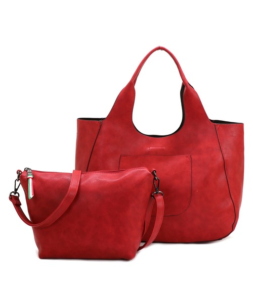 GUSCIO(グッシオ)の「【グッシオベーシック】3WAYトートバッグ×ショルダー ショルダーバッグ付(トートバッグ・レディース・ブラック/ネイビー/レッド/イエロー/オレンジ/アイボリー/ダークグレー/ラベンダー/ブラウン系その他/ベージュ系その他/グリーン系その他/ライトグリーン・FREE)」の21枚目の写真