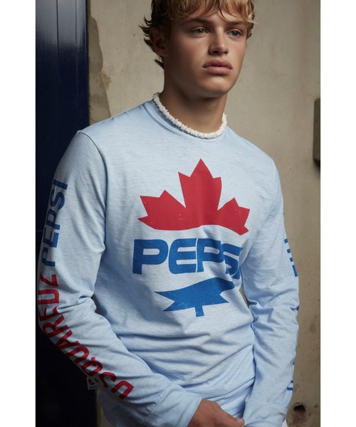 DSQUARED2（ディースクエアード）の「T-shirt /PEPSI /Surf Fit /Fade Pastel Dyed /0201（Tシャツ/カットソー・メンズ・ホワイト/ライトブルー・S/M/L/XS）」の6枚目の写真