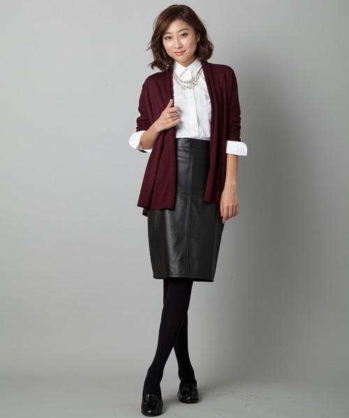 23区（ニジュウサンク）の「ラムレザースカート（スカート）」 - WEAR 