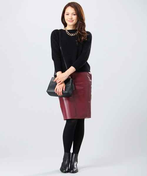 23区（ニジュウサンク）の「ラムレザースカート（スカート）」 - WEAR 