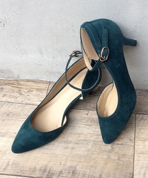 Liberty Doll / アシメカット ストラップパンプス レディース 5.5cmヒール ポインテッドトゥ サイドオープン 美脚 通勤 オケージョン(5450)