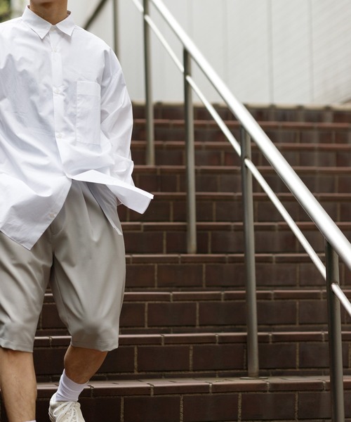 ADAM ET ROPE'（アダムエロペ）の「【CARREMAN】ワイドハーフスラックス〈WEB・一部店舗限定〉（その他パンツ・メンズ・グレー系その他/ブラック/イエロー系その他3・M/L）」の8枚目の写真