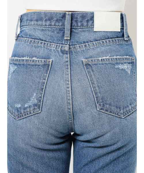 GYDA（ジェイダ）の「KNEEダメージベルボトムデニムパンツ（デニムパンツ・レディース・アイボリー/ブルー/ライトブルー・X-SMALL/SMALL/MEDIUM）」の20枚目の写真