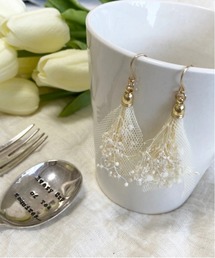 apres jour | 【apres jour×ARIAZ】チュールブーケピアス(ピアス（両耳用）)