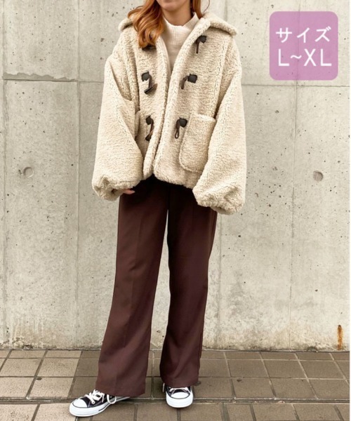 セール】【大きいサイズ】ボアダッフルコート【ZOZOTOWN限定アイテム