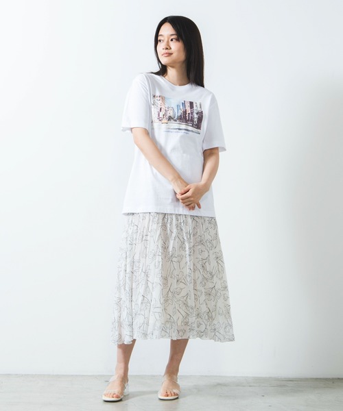 WEGO（ウィゴー）の「WEGO/カラーフォトプリントTシャツ（Tシャツ/カットソー・レディース・ホワイト/スミクロ・SMALL/MEDIUM/LARGE）」の20枚目の写真