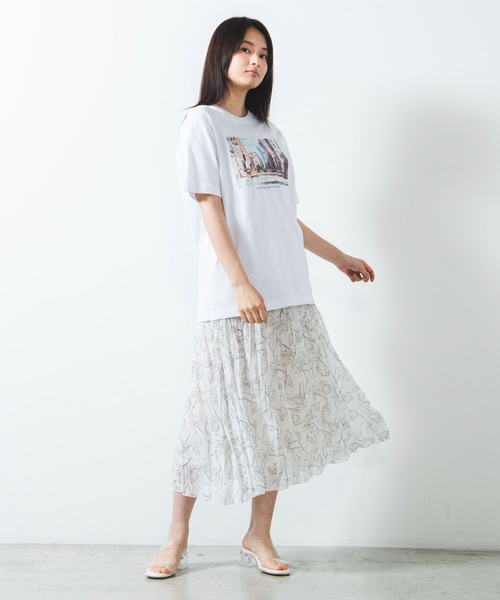 WEGO（ウィゴー）の「WEGO/カラーフォトプリントTシャツ（Tシャツ/カットソー・レディース・ホワイト/スミクロ・SMALL/MEDIUM/LARGE）」の19枚目の写真
