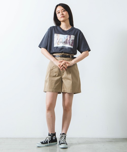 WEGO（ウィゴー）の「WEGO/カラーフォトプリントTシャツ（Tシャツ/カットソー・レディース・ホワイト/スミクロ・SMALL/MEDIUM/LARGE）」の18枚目の写真
