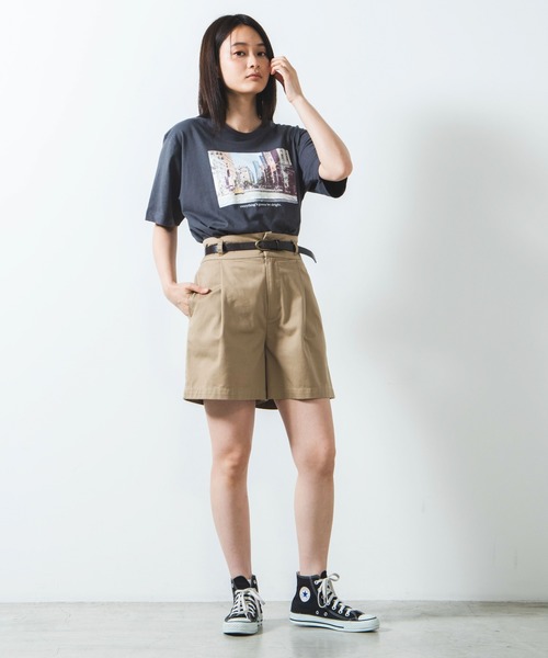WEGO（ウィゴー）の「WEGO/カラーフォトプリントTシャツ（Tシャツ/カットソー・レディース・ホワイト/スミクロ・SMALL/MEDIUM/LARGE）」の17枚目の写真