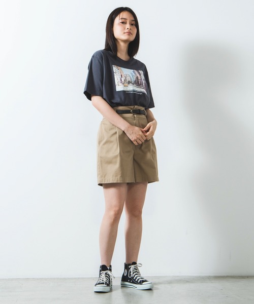 WEGO（ウィゴー）の「WEGO/カラーフォトプリントTシャツ（Tシャツ/カットソー・レディース・ホワイト/スミクロ・SMALL/MEDIUM/LARGE）」の16枚目の写真