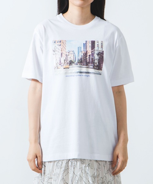 WEGO（ウィゴー）の「WEGO/カラーフォトプリントTシャツ（Tシャツ/カットソー・レディース・ホワイト/スミクロ・SMALL/MEDIUM/LARGE）」の15枚目の写真