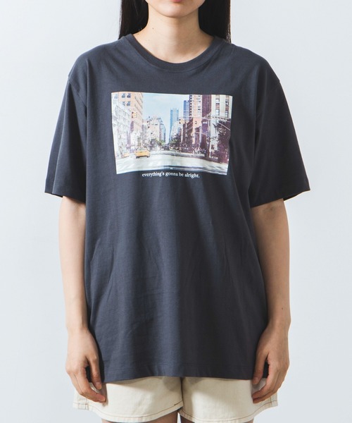WEGO（ウィゴー）の「WEGO/カラーフォトプリントTシャツ（Tシャツ/カットソー・レディース・ホワイト/スミクロ・SMALL/MEDIUM/LARGE）」の14枚目の写真