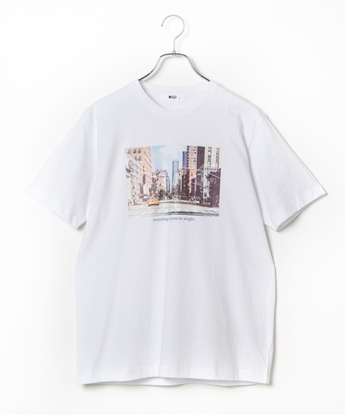WEGO（ウィゴー）の「WEGO/カラーフォトプリントTシャツ（Tシャツ/カットソー・レディース・ホワイト/スミクロ・SMALL/MEDIUM/LARGE）」の9枚目の写真
