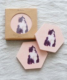 Jubilee（ジュビリー）の「珪藻土コースター 同柄 2枚セット キャット（キッチンツール）」