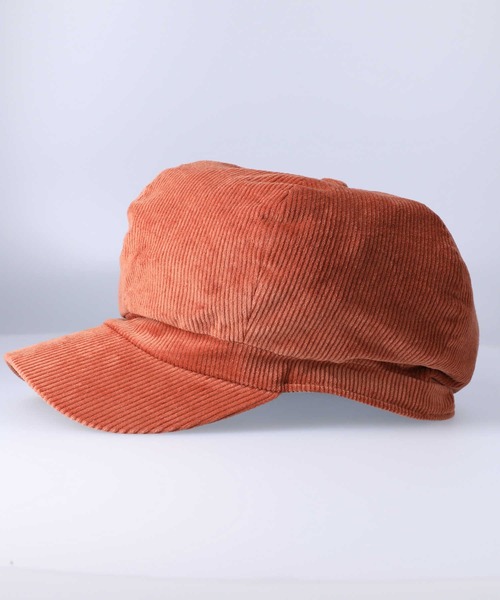 HONEYSUCKLE ROSE（ハニーサックルローズ）の「【HONEYSUCKLE ROSE】コーデュロイキャスケット（キャスケット・レディース・オレンジ/キナリ・フリー）」の7枚目の写真