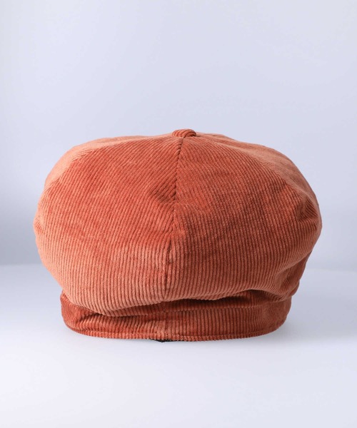 HONEYSUCKLE ROSE（ハニーサックルローズ）の「【HONEYSUCKLE ROSE】コーデュロイキャスケット（キャスケット・レディース・オレンジ/キナリ・フリー）」の8枚目の写真
