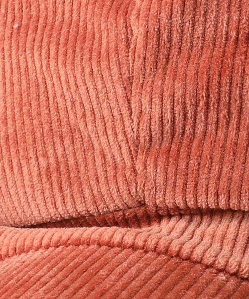 HONEYSUCKLE ROSE（ハニーサックルローズ）の「【HONEYSUCKLE ROSE】コーデュロイキャスケット（キャスケット・レディース・オレンジ/キナリ・フリー）」の9枚目の写真