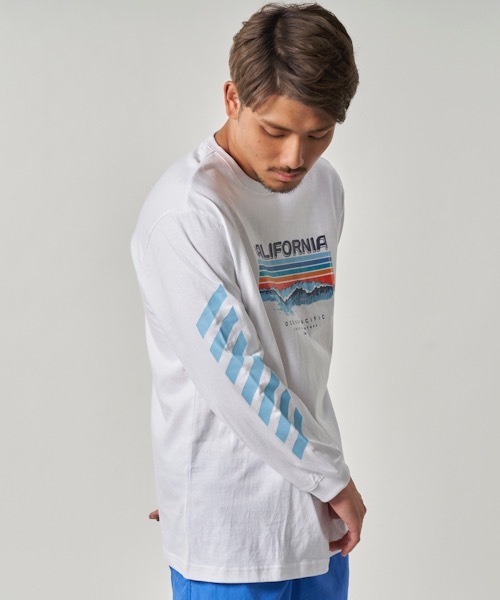 Ocean Pacific(オーシャンパシフィック)の「【OP/オーピー】プリントロングTシャツ / ユニセックス 長袖 サーフカジュアル(Tシャツ/カットソー・メンズ・ホワイト/ネイビー・MEDIUM/LARGE/X-LARGE)」の10枚目の写真