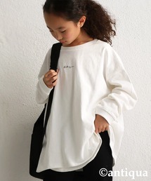 antiqua | プリントT　完全オリジナルのロゴデザイン。ゆるっとオーバーサイズでこなれ感をプラスして。(Tシャツ/カットソー)