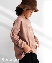 antiqua | プリントT　完全オリジナルのロゴデザイン。ゆるっとオーバーサイズでこなれ感をプラスして。(Tシャツ/カットソー)