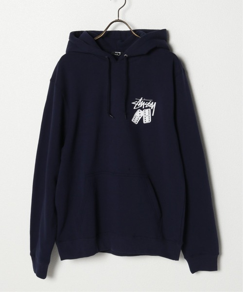 STUSSY ネイビー フード付きパーカー Stussy ネイビー パーカー フード付き Stussy ネイビー フード