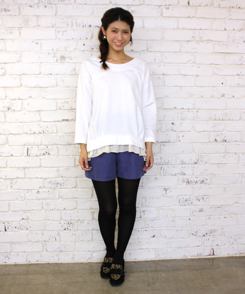 mystic（ミスティック）の「サイドZIP切替プルオーバー（ニット/セーター・レディース・ネイビー/ブラック/オフホワイト/グレー・ﾌﾘ-）」の15枚目の写真