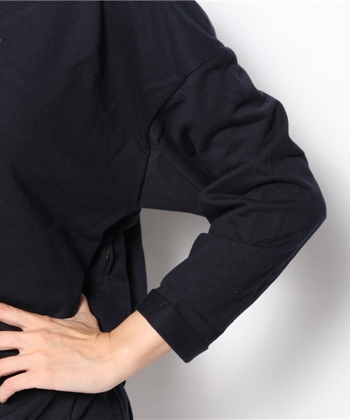 mystic（ミスティック）の「サイドZIP切替プルオーバー（ニット/セーター・レディース・ネイビー/ブラック/オフホワイト/グレー・ﾌﾘ-）」の9枚目の写真