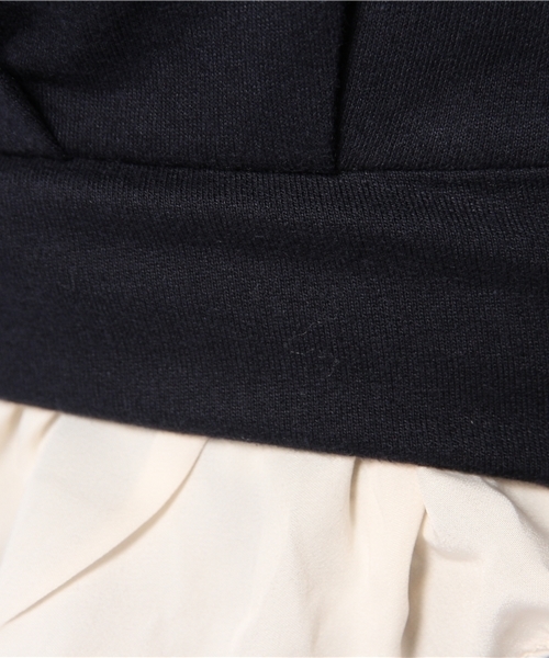 mystic（ミスティック）の「サイドZIP切替プルオーバー（ニット/セーター・レディース・ネイビー/ブラック/オフホワイト/グレー・ﾌﾘ-）」の12枚目の写真