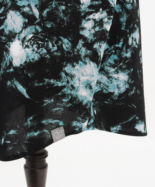 ANGENEHM(アンゲネーム)の「ms4536-Dark Flower Over Size Long Sleeve Shirts (MADE IN JAPAN) シャツ(シャツ/ブラウス・メンズ・グレー/ブルー・S/M/L)」の6枚目の写真