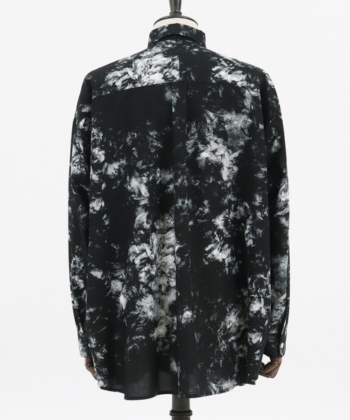ANGENEHM(アンゲネーム)の「ms4536-Dark Flower Over Size Long Sleeve Shirts (MADE IN JAPAN) シャツ(シャツ/ブラウス・メンズ・グレー/ブルー・S/M/L)」の12枚目の写真