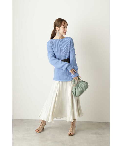 JILL STUART（ジルスチュアート）の「◆【WEB限定 サイズ：4】イザベルフレアスカート（スカート・レディース・イエロー/ホワイト・4/0/2）」の18枚目の写真