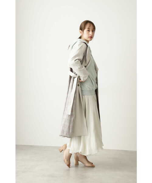 JILL STUART（ジルスチュアート）の「◆【WEB限定 サイズ：4】イザベルフレアスカート（スカート・レディース・イエロー/ホワイト・4/0/2）」の19枚目の写真